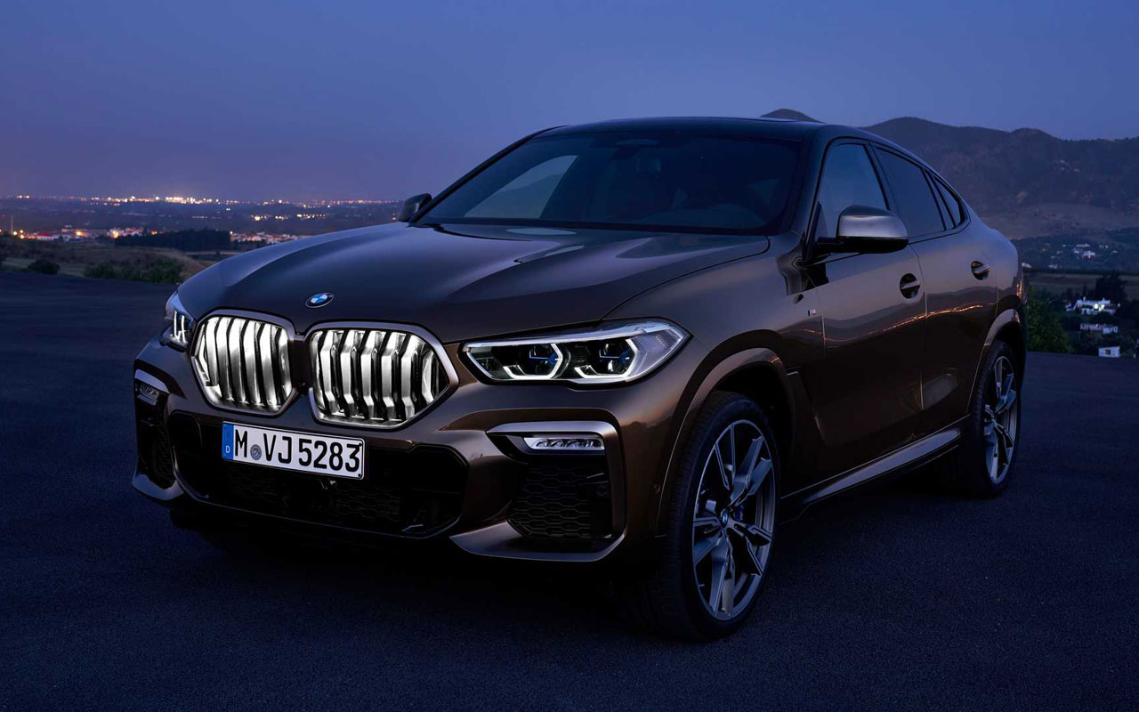 Новый BMW X6 светится в темноте